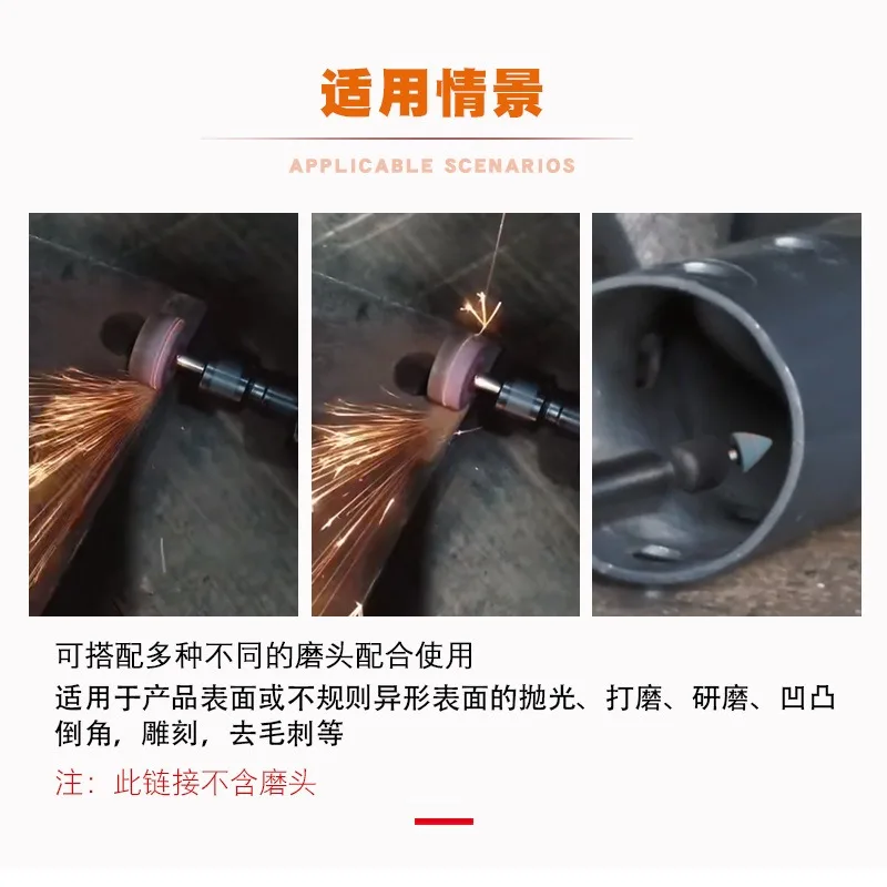 Extended Shaft Air Die Grinder, Pneumatic Polishing & Grinding Tool for Tire Repair, Metal Deburring