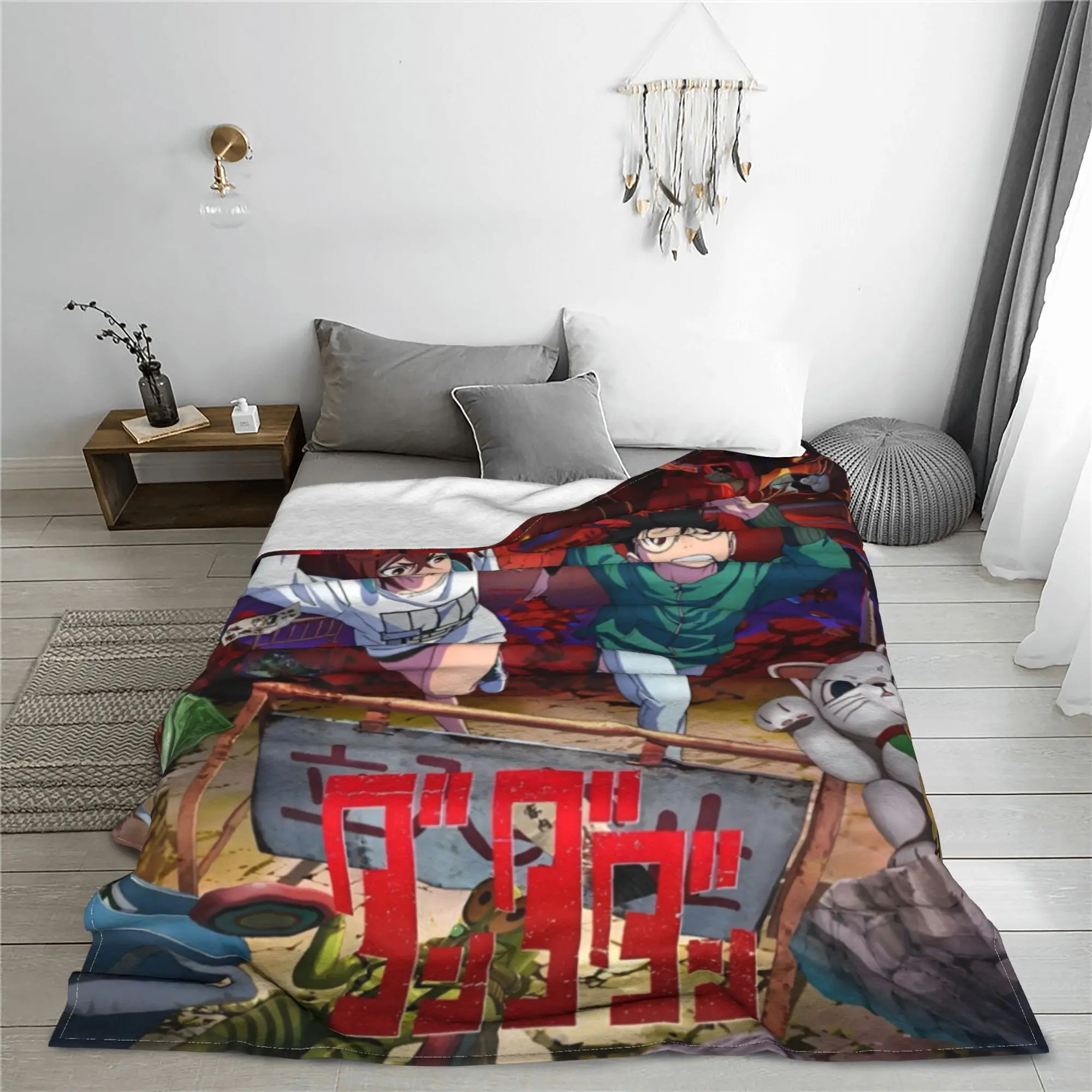 Dandadan Anime Ayase Momo Okarun Blankets Manga Japan Flannel Novelty Breathable Throw Blanket for Coverlet Spring Autumn Travel