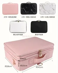 Professional Embroidery Makeup Kit Portable Makeup Bag Large Capacity Portable Nail Storage Box