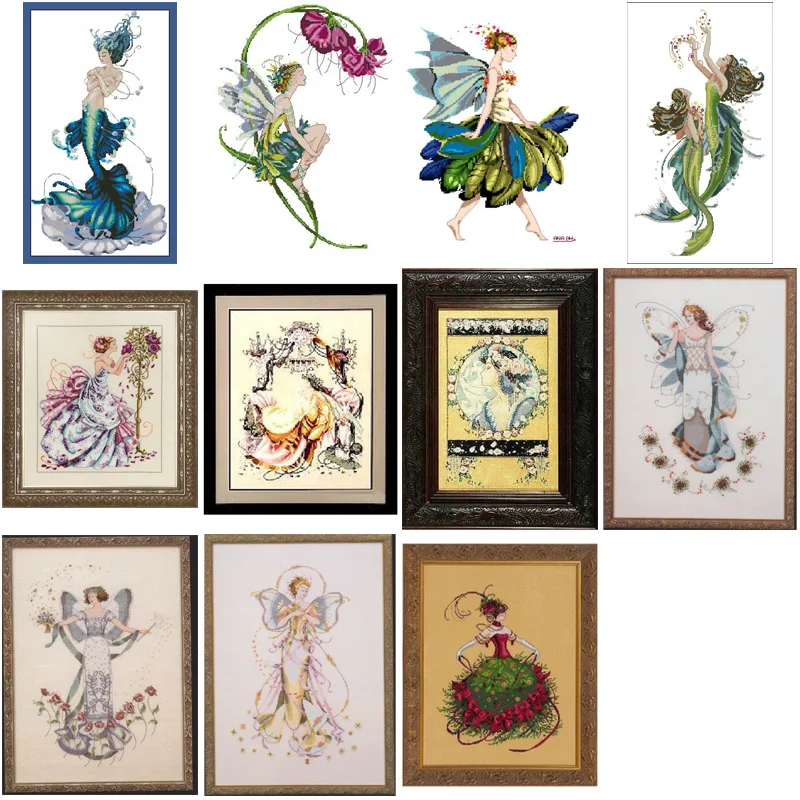 

Chinese Cross-Stitch Kits for Embroidery Needlework, Fairy Tale Doll, 348-MD52, 16CT, 14CT, 18CT, DIY