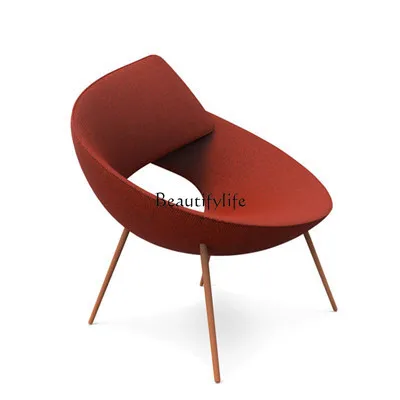 Nordic designer furniture bowl round arm chair model room reception negotiation leisure chair