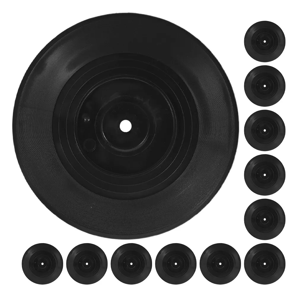 12Pcs Vinyl Records Decoration Vintage Wall Decor Retro Bar Room Display Plastic Record Wall Ornaments Home Decor Artistic