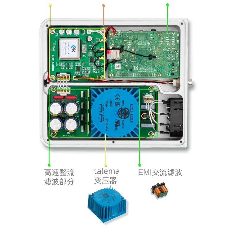 LHY Audio RPI Streaming Digital Music Player Wheel HiFi Fever Roon Bridge for Enhanced Sound Experience
