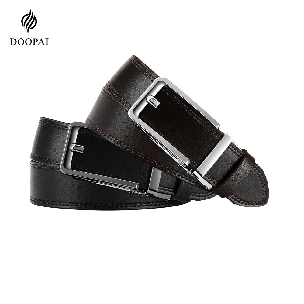 

Мужские модные ремни, качественный роскошный кожаный ремень для пар джинсов, мужской ремень, мужская металлическая автоматическая пряжка, индивидуально подходит