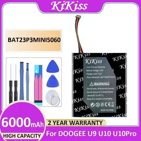 For Doogee U9 U10 U10pro 6000Mah BAT23P3MINI5060 Premium Replacement Tablet Battery