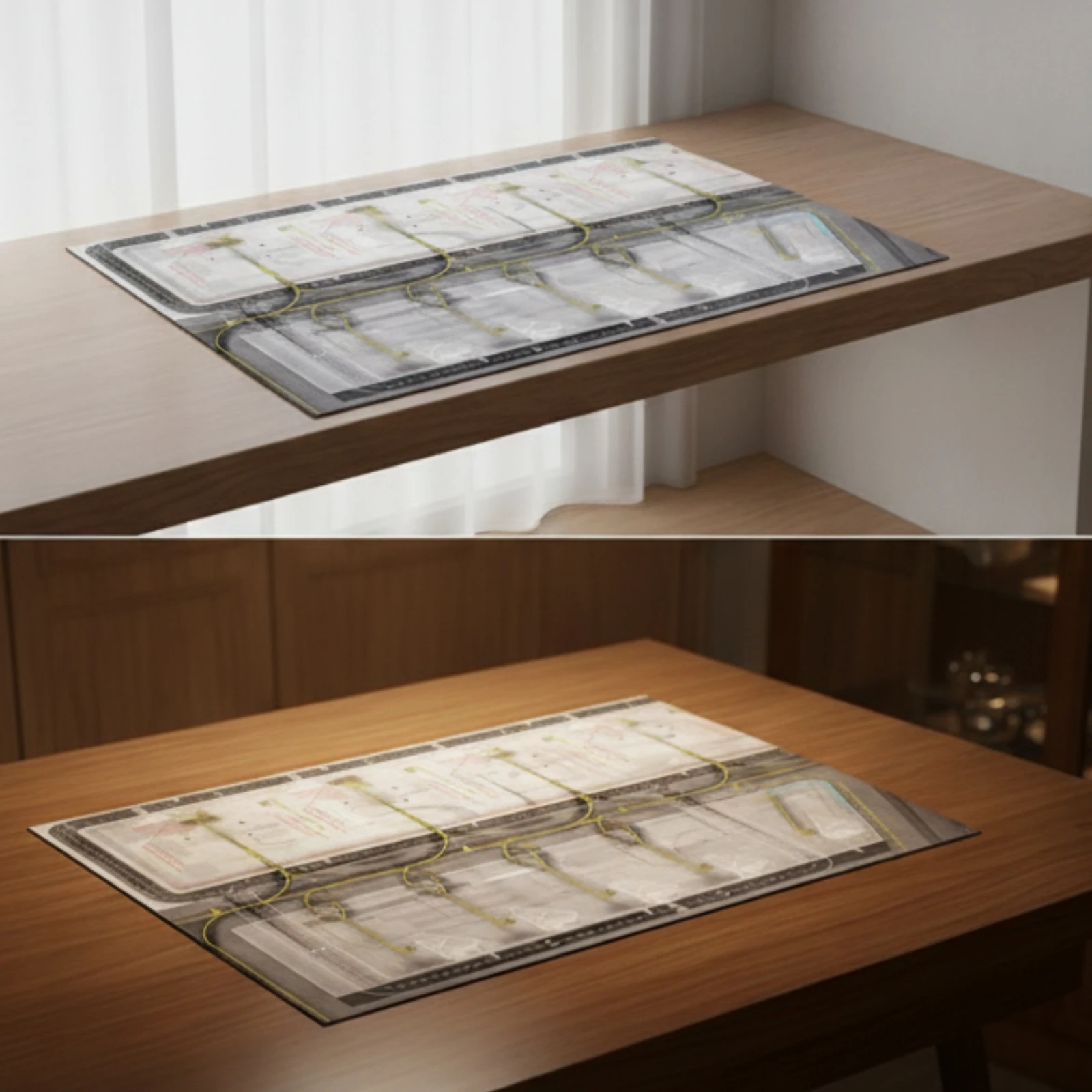 Model Airplane Display Base Premium Airport Diorama Airport Diagram Sheet Realistic Matte for Aviation Collectors, Hobby Rooms