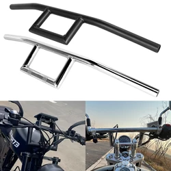 For Harley Suzuki Yamaha Honda Guidon Moto 22mm 25mm Universal Motorcycle Steering Wheel Handlebar Black Chrome Vintage Motorbik