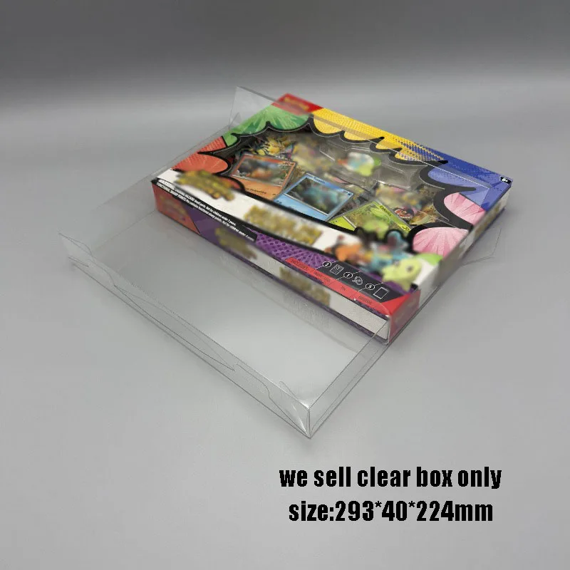 Transparent PET box for PTCG Mega Evolution Ascended Heroes First Partners Deluxe Pin Collection display box