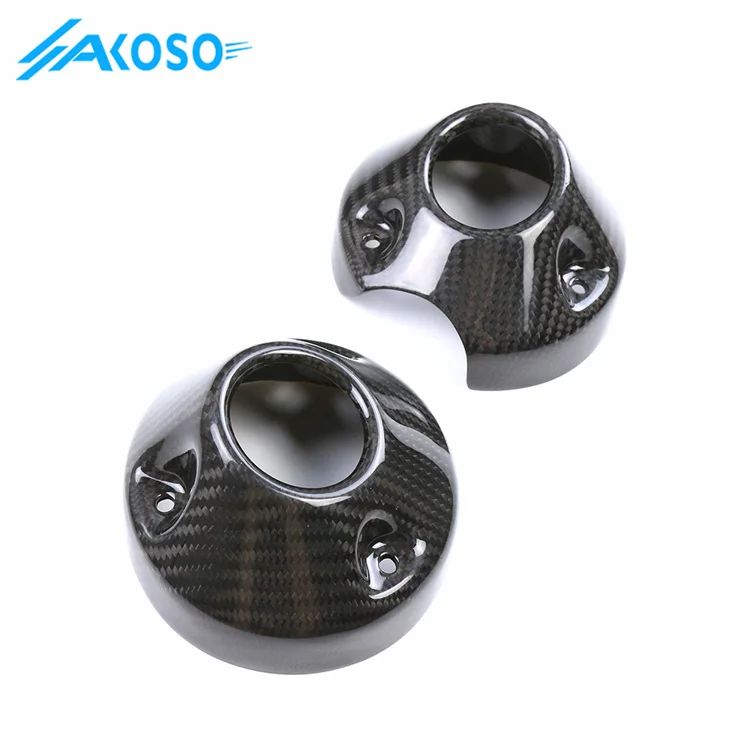 AKOSO 3K Pure Carbon Fiber Motorcycle Accessories Exhaust Tips Tail Section Cover For Harley Sportster S 1250 Fairing