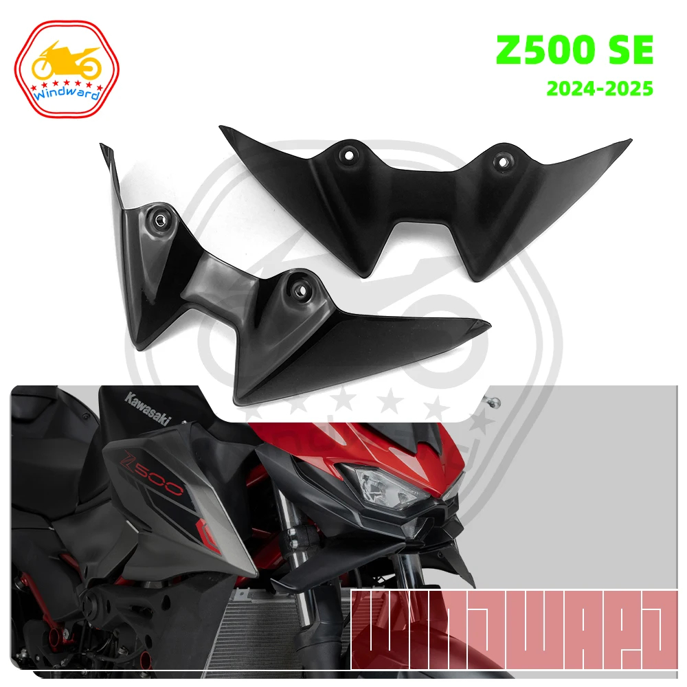 

Fits For KAWASAKI Z-500 24-25 Z500 SE 2024 2025 Sport Downforce Forntal Spoiler Motorcycle Naked Aerodynamic Wing Deflector