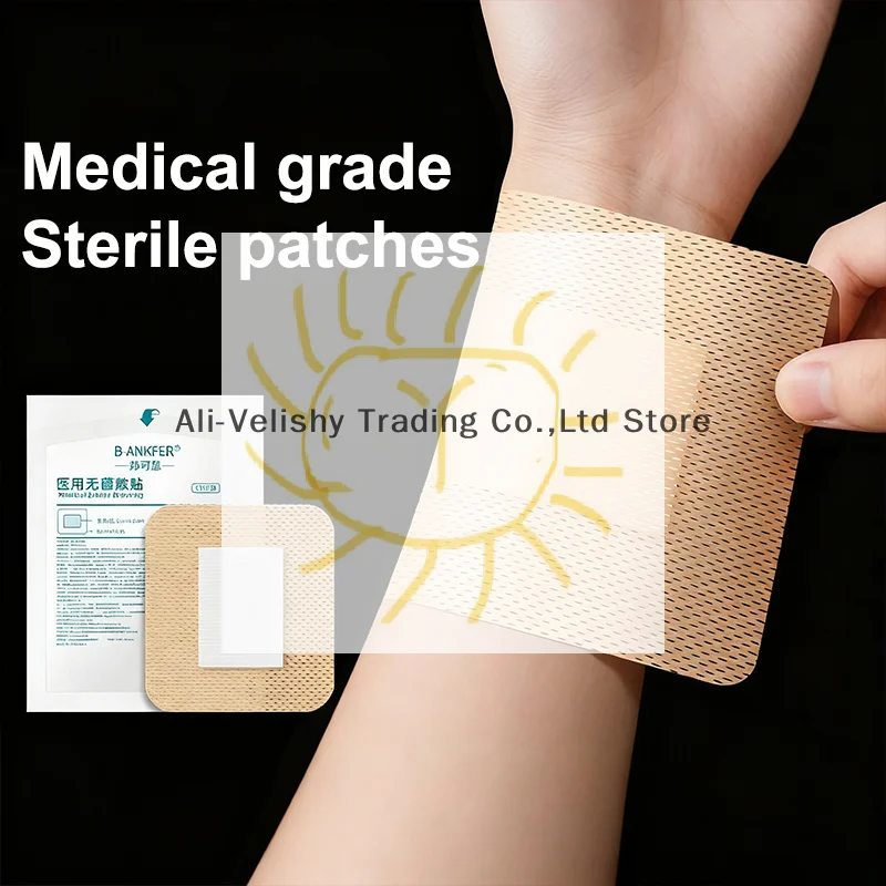 Vendaje Adhesivo Desechable Para Heridas, Color De Piel Estéril, Pegatina Protectora Transpirable, Parche Curativo Autoadhesivo, 10 Uds. — -35%, $0.25 Coupon, from $0.45 – 35% descuento – €0.45