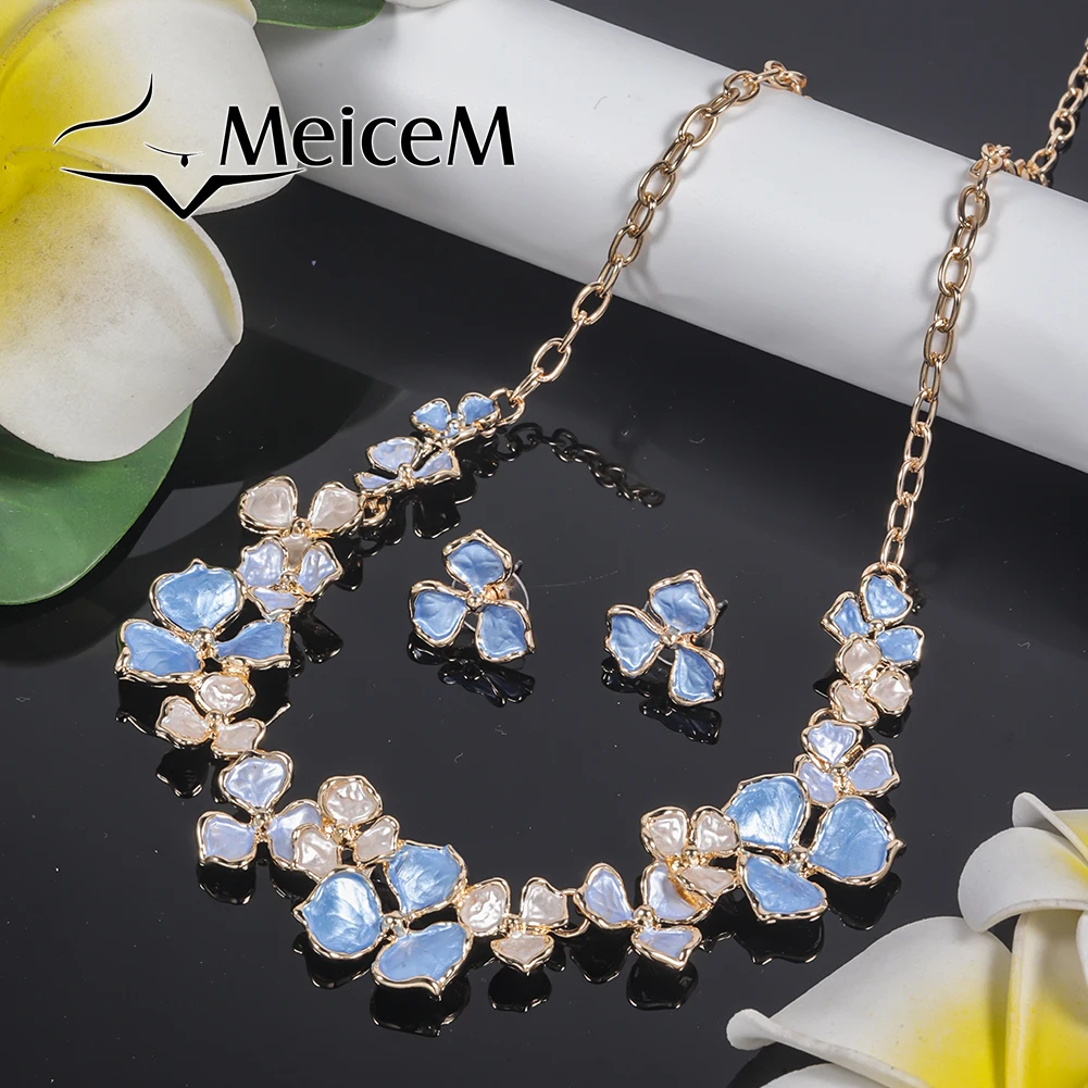 New in Flower Necklace Exquisite Wedding Chokers Unique Jewelry Fashion Statement Luxurious Accessory Necklaces for Women 2023