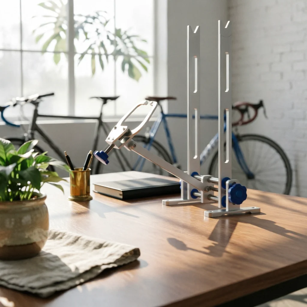 

Bike Truing Stand Spring-Tensioned Bike Rim Alignment Tool Easy to Assemble Portable Bike Wheel Truing Stand