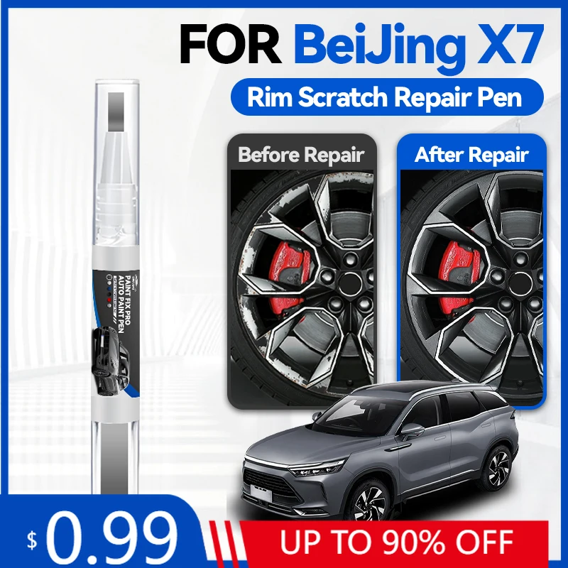 

Wheel Hub Touch Up Paint Pen For BEIJING X7 Car Paint Repair Pen Touch Up Scratch Remover DIY Auto Accessories Black 109 White 0