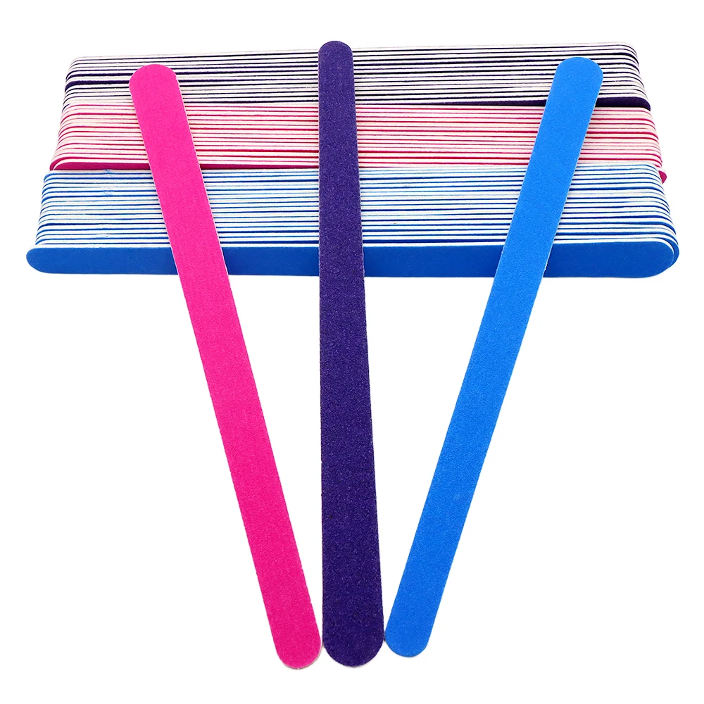 20pcs Professional Wooden Nail Files Double Ended Widths Assorted Colors Salon-Quality Manicure Tools Precision Shaping Nails
