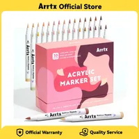 Arrtx - Juego de 30 Rotuladores de Pintura Acrílica de Color Piel, Marcadores de Tono de Piel para Artistas, Adultos, Colorear y Dibujar