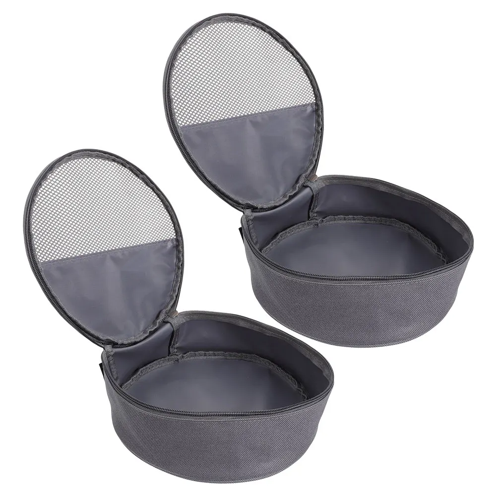 

2 Pcs Outdoor Tableware Bag Camp Kitchen Organizer Portable Camping Bags for Organizing Plate Storage Oxford Cloth Kitchenware