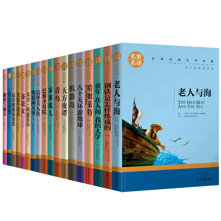 

World Renowned Literary Novels, Translations of Famous Names, Extracurricular Reading Books for Middle School Students