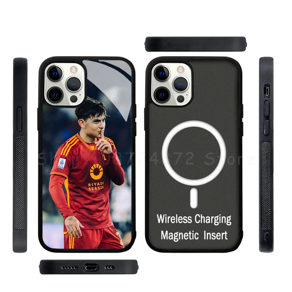 P-Paulo Dybala Phone Case Strong Magnetic For IPhone 15 14 13 Pro Max Mini Alex Mirror For Magsafe Wireless Charging Cover