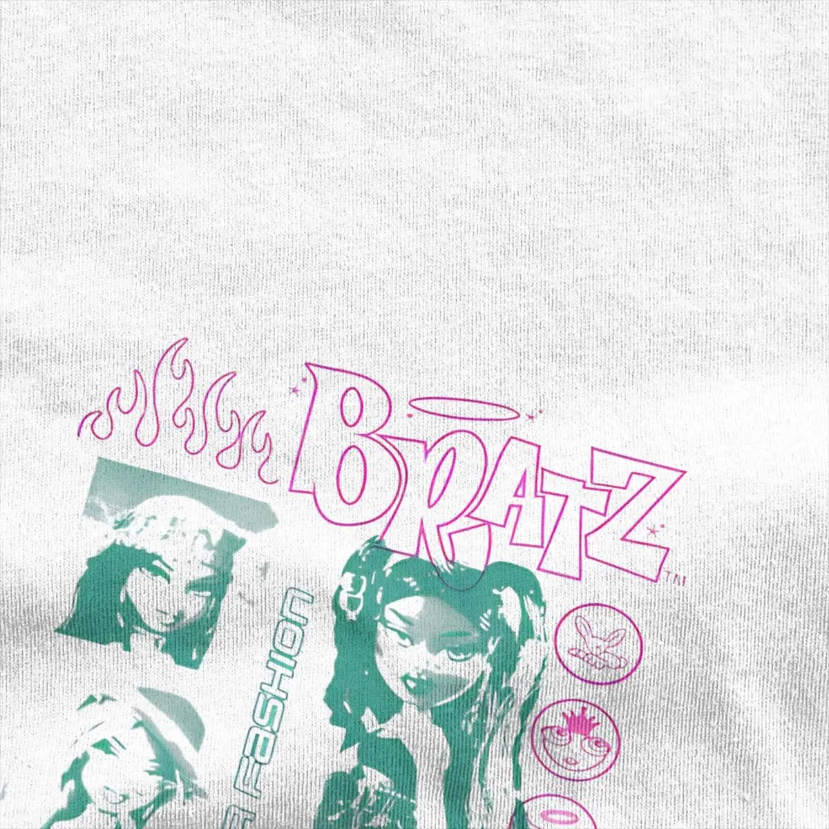 Bratz Passion For Fashion Bratz T-Shirt Harajuku T Shirts Short-Sleeved Vintage Tshirt Summer Cotton O-Neck Oversize Top Tees