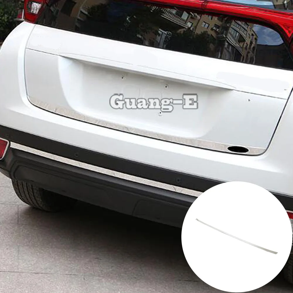 

Car Rear Tail Bottom Stainless Steel Bumper Edge Trim Panel Trunk 1pcs For Mitsubishi Eclipse Cross 2017 2018 2019 2020 2021