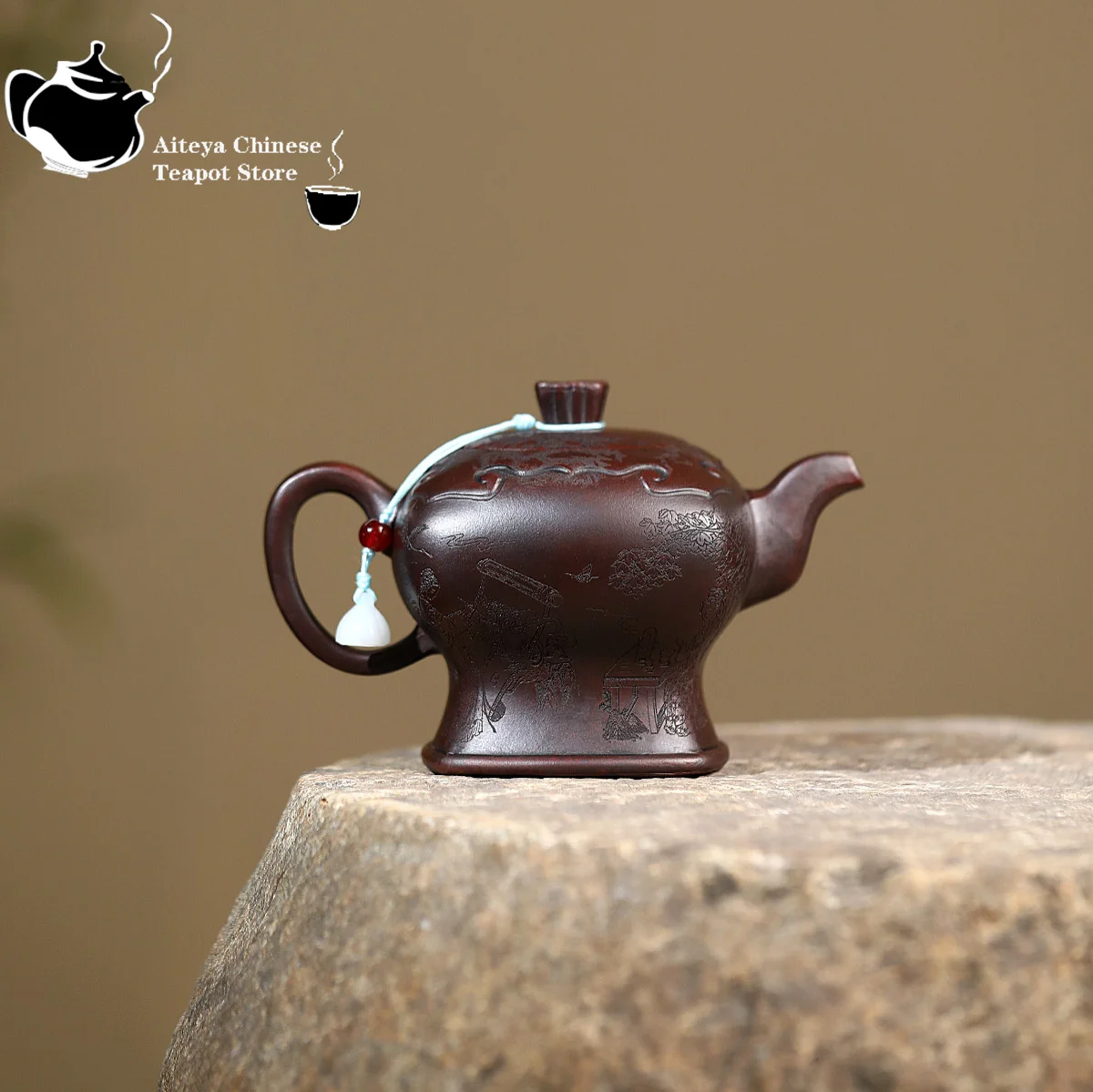 Yixing purple clay teapot, original ore, ancient copper, black mud, cloud shoulder, kung fu tea set, Chinese teapot