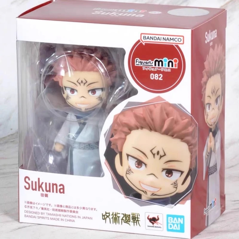 

Bandai Original 9Cm Sukuna Action Figuarts mini jujutsukaisen Anime Figure Toys For Kids Gift Collectible Model Ornaments