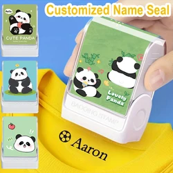 Customized children's name stamp,personalized waterproof stamps seal for clothing,Men's and women's personalized ink pad stamps