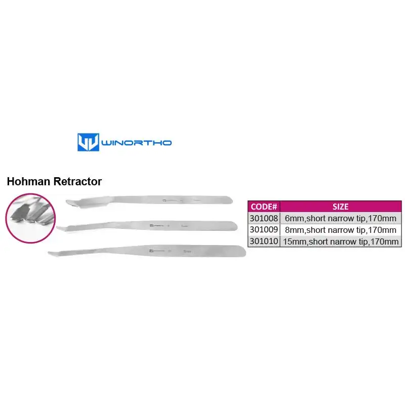 Hohman Retractor Fat Pad Retractors veterinary instruments  tools orthopedics vet retractor pet animals AO