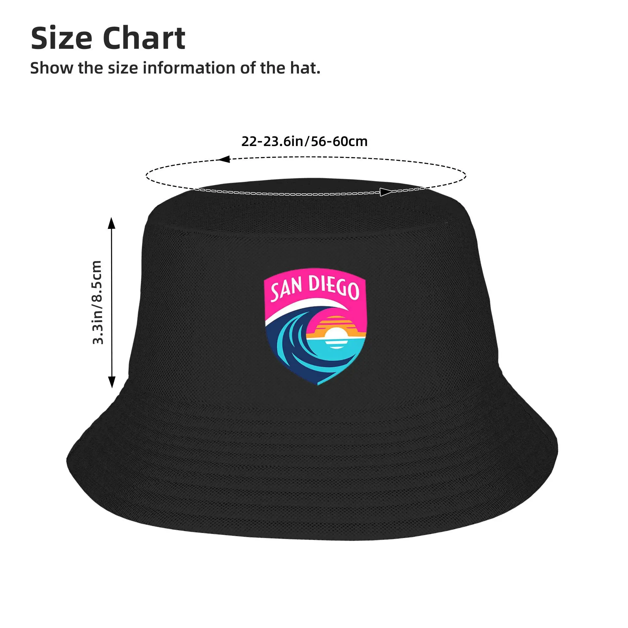 San Diego Wave Bucket Hat Panama For Kids Bob Hats Outdoor Cool Autumn Fisherman Hats For Summer Beach Fishing Unisex Caps
