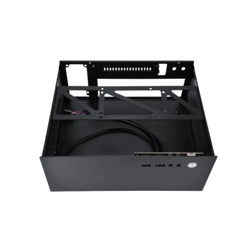 Vertical Horizontal Mini ITX Case for 17*17cm Motherboard HTPC Office Commercial Chassis