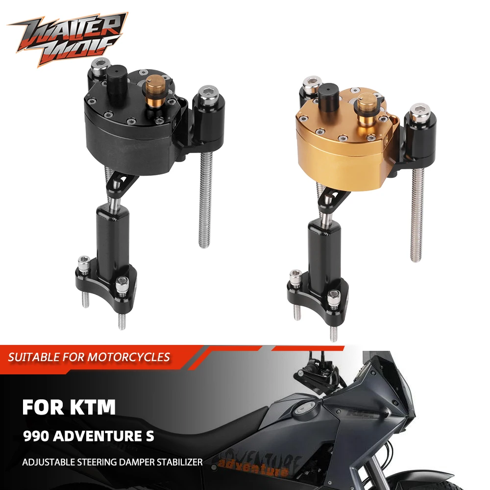 

Motorycle Safety Reserved Steering Damper Stabilizer Control Holder For 990 Adventure S 990ADV Handlebar Riser Mount Bracket