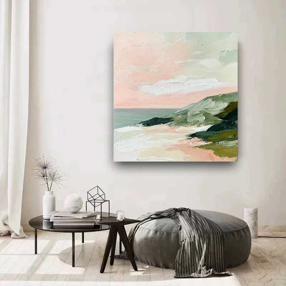 

Abstract Mural Art Hand Painted Gold Oil Painting The Latest Design Color Block Outline Map Wall Art For Home Decor Canvas Gift