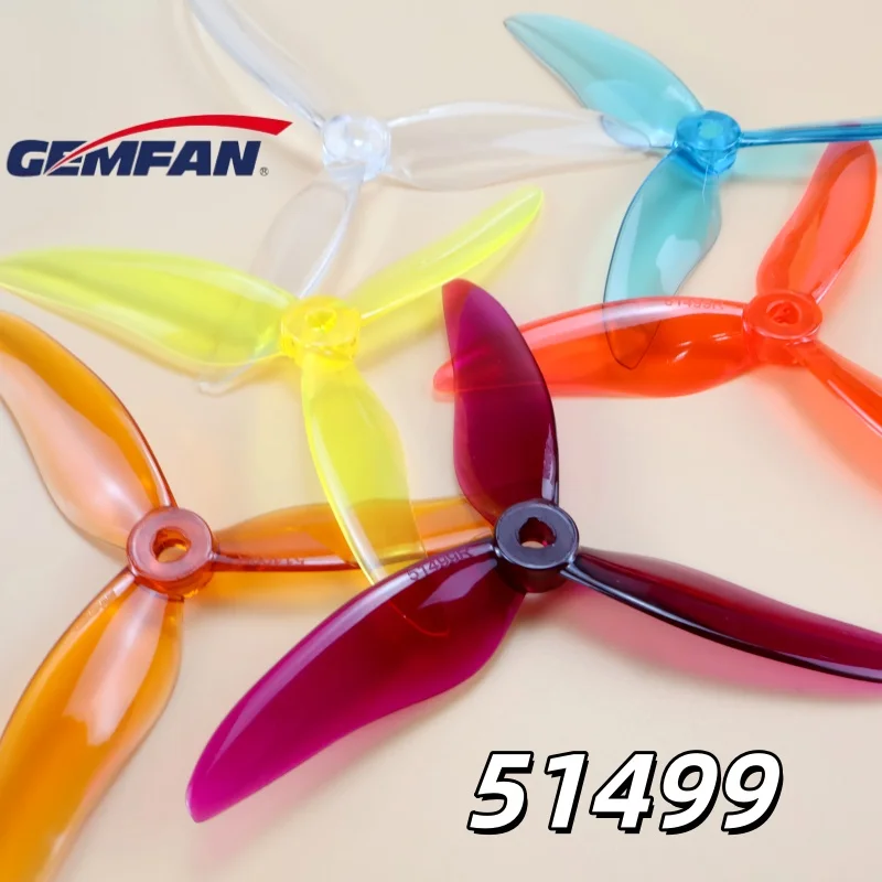 4PCS/2Pairs Gemfan Hurricane 51499 Props 5 Inch 3-Blade CW/CCW PC Propeller for RC Drone FPV Racing 2207 2306 Motor Nazgul5 LAL5