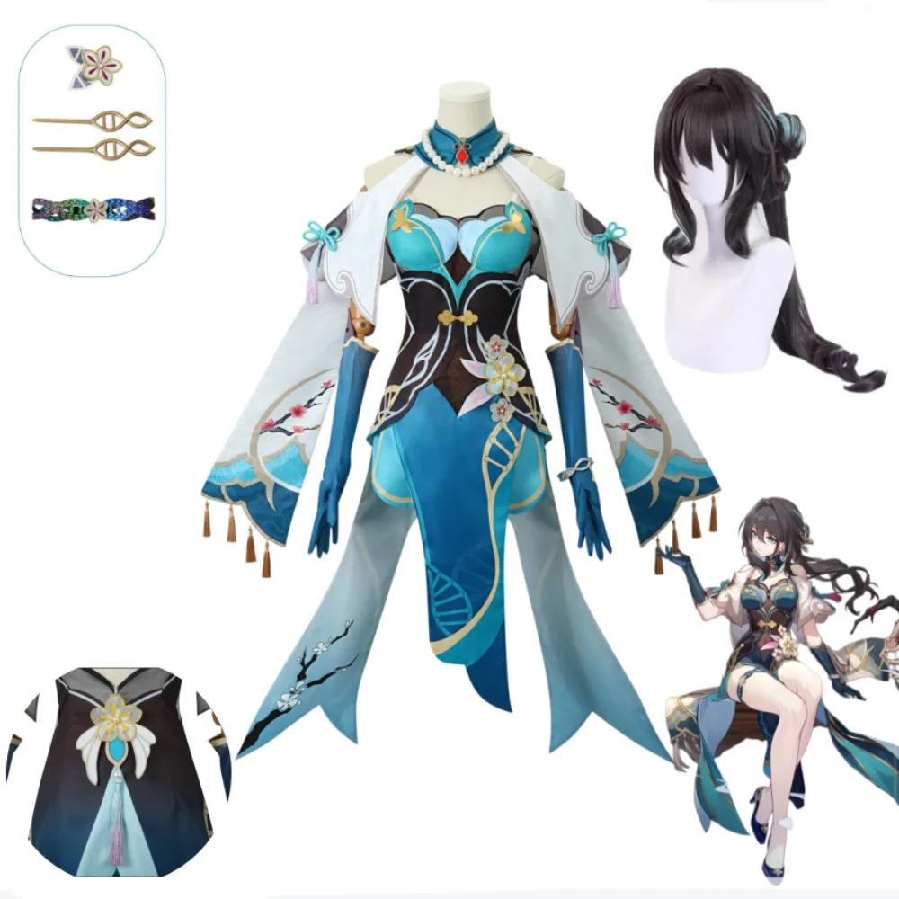 

Honkai: Star Rail Ruan Mei Cosplay Full Set Adult Women Anime Game Role Play Outfit for Halloween Comic Con Exhibition Wear