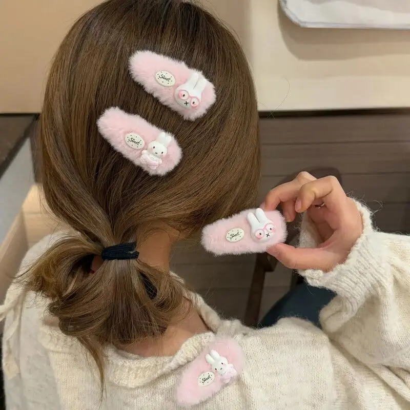 New Miffy Hair Clip High Color Value Q Version Doll Patch Creative Girl Sweet and Cute Side Bangs Broken Hair Clip Birthday Gift view 4
