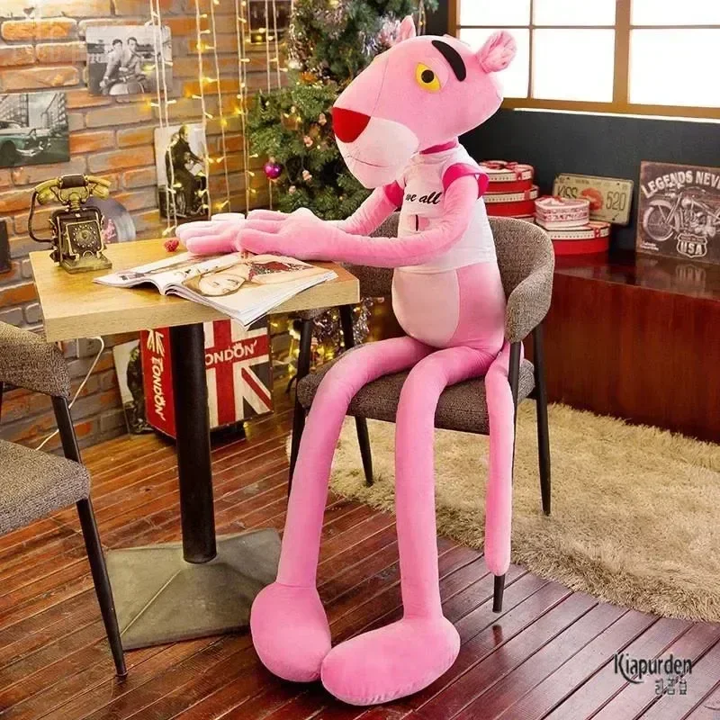 Mainan boneka mewah, mainan boneka Disney Pink, mainan boneka Anime macan tutul kartun lucu, bantal boneka Kawayi lembut, mainan anak-anak dewasa, hadiah ulang tahun