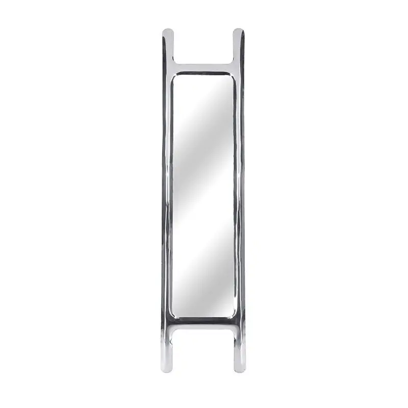 

Artistic floor mirror, clothing store retro Nordic home stainless steel full body fitting mirror decoration