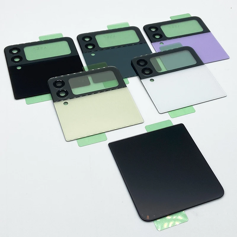 For Samsung Galaxy Z Flip 3 Flip3 5G Battery Cover Rear Door Housing Replacement Repair Parts Case With Camera Lens