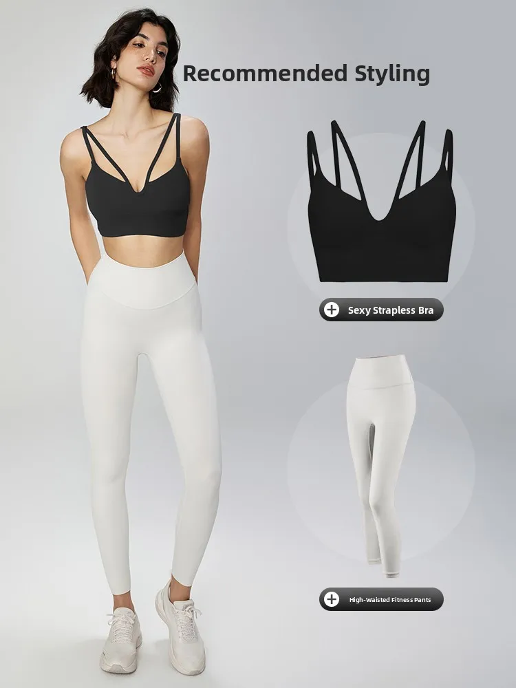 Women's Sports Bra Fitn Vest Breathable Thin Strap Anti o Profional Yoga Tank Top Nylon Spandex ort Sve Summer