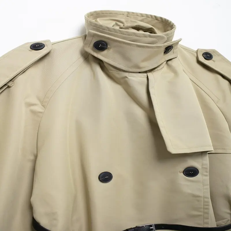 

Autumn Winter Women's Loose Long Sve Basic Sle Mid-Length Coat New Arrival Windproof Commute Faion Ladies' Clothing