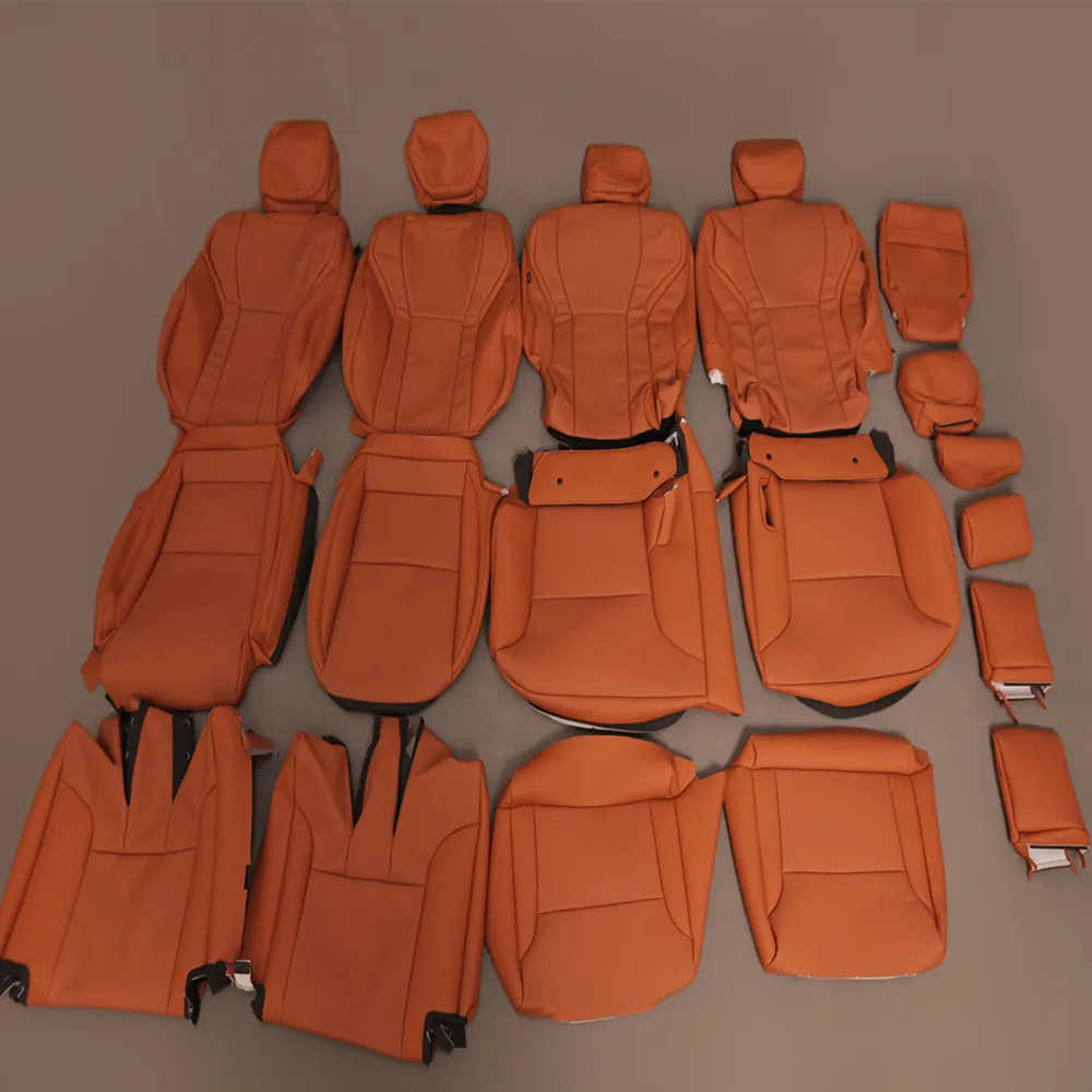 Full Set Luxury Leather Seat Cover Customized Colors and Patterns Full Interior Upgrade for LC200 LC300 LC150 LC250 LX570 LX600