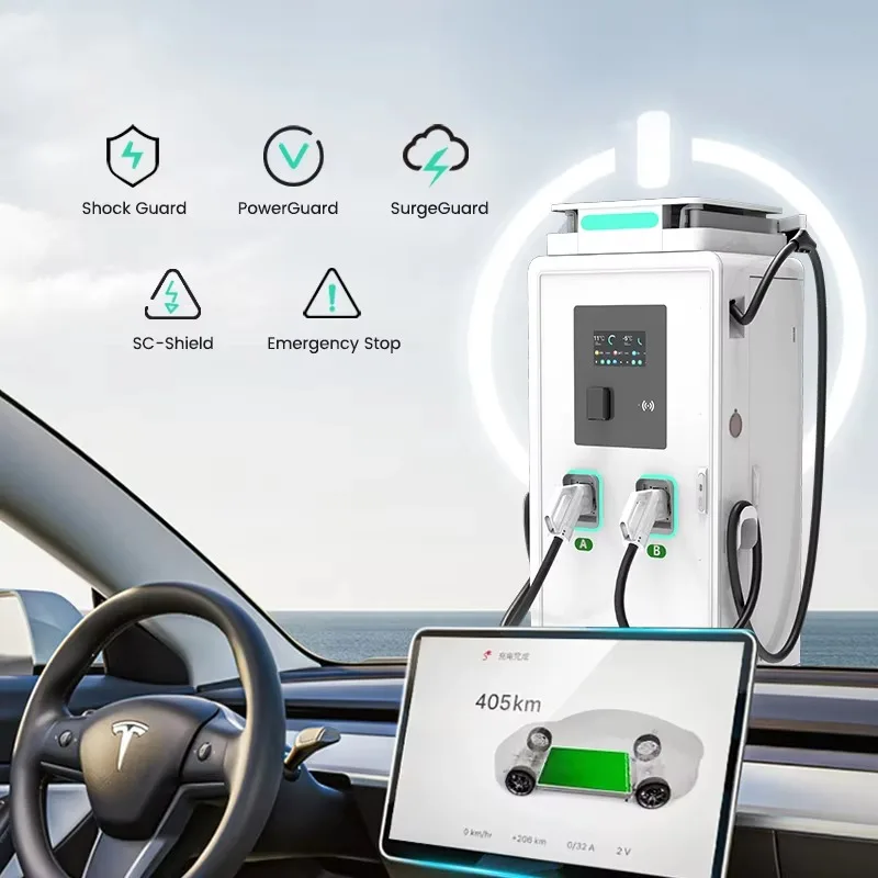 Customized Commercial New EV Charging Station Private Ccs2 Gbt Ccs1 Floor Standing Charger Pile 180kW Dc Fast Charger