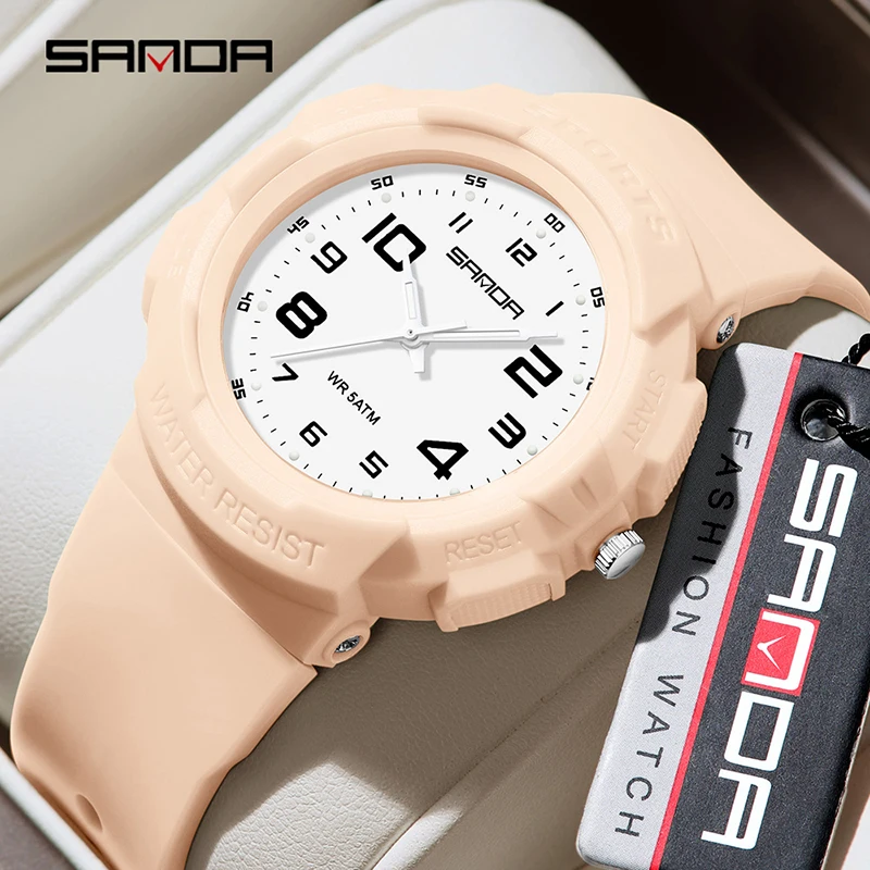 

SANDA 9074 New Quartz Wristwatches Luminous Waterproof Watch for Women School Teenagers Fashion Waterproof Man Watch Reloj Homb