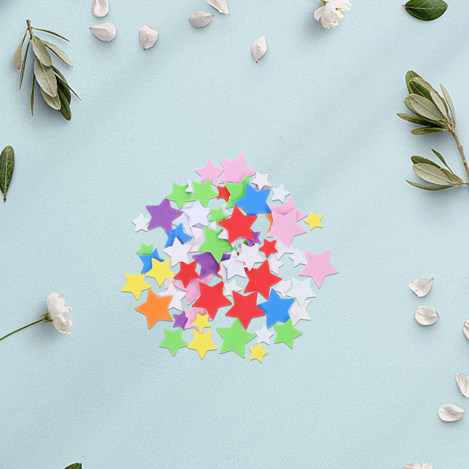 

Self Adhesive Star Shape Stickers Colorful Eva Sponge 3 Bags for Kids Craft Projects Classroom Decoration Sponge Stickers