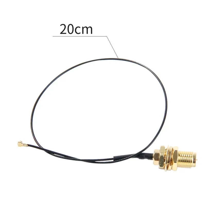 RP-SMA External Antenna Set 5GHz 2.4GHz Dual Band M.2 IPEX MHF4 U.fl Cable to RP-SMA Pigtail WiFi Card For Intel AX210