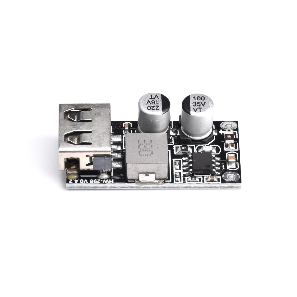 Módulo conversor step-down DC-DC: 12V/24V para QC3.0 Módulo de fonte de alimentação step-down 8V-30V Módulo Buck de entrada