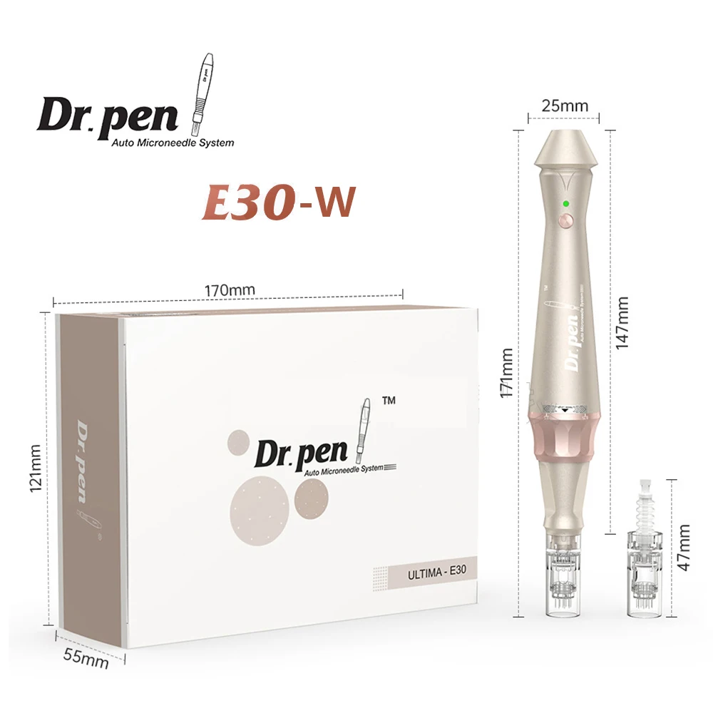 Dr.pen E30-W Ekai Original Wireless Electric Dermapen Facial Microneedling Pen Professionnel Kit Skin Care Device With CE