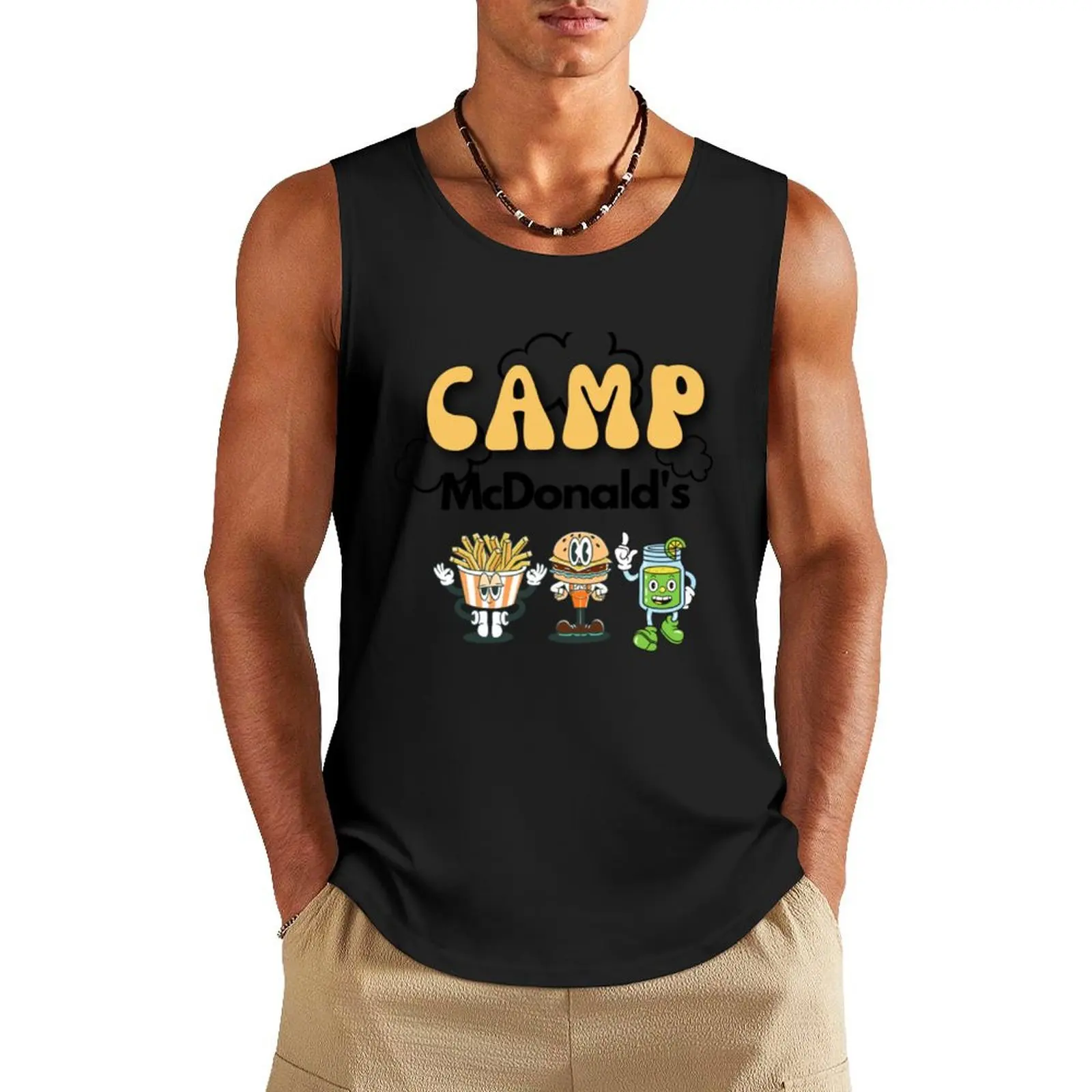

Camp McDonald's shirt, camp mcdonald's Tank Top Man summer clothes basketball