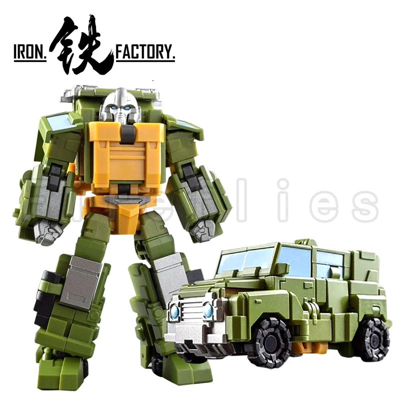 10cm Iron Factory Transformation Robot Action Figure IF EX-64 Resolute Defender Anime Toy For Gift Free Shipping